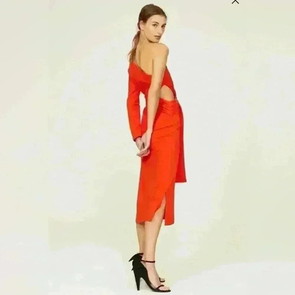 Alexis Royale One Shoulder Midi Dres in Jade Size XSmall - Picture 13 of 13